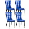 dining chair Kitchen Dining Room Furniture Chairs Dining Chairs Set Of 4 Modern Kitchen Living Room Side Chairs with Soft PU Leather Cushion Seat