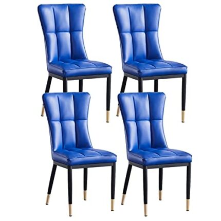 dining chair Kitchen Dining Room Furniture Chairs Dining Chairs Set Of 4 Modern Kitchen Living Room Side Chairs with Soft PU Leather Cushion Seat