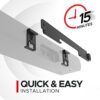 Soundbar Mount for Sonos Ray Sound Bar Includes All Necessary Mounting Hardware, Floating Style Soundbar Wall Bracket for Under TV or Above, Easy