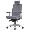 Duwinson Ergonomic Mesh Home Office Chair With Back Support, 3-Way Adjustment Armrest, Executive Desk Chair with Reclining Adjustment, Adjustable