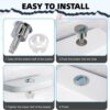 2 Pack Toilet Flush Button Toilet Wire Button Replacement Dual Flush Button Toilet Push Button for Cistern Bathroom Toilet