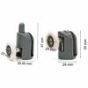 Shower Door Roller Pulley Shower Room Accessories Hanging Wheel for Sliding Door Top and Botter Fixed Single Wheel Replacement Accessories(8 Piec