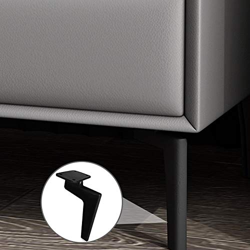 JYDQM Minimalist Bedside Table Leather Art Storage Cabinet, Bedroom with Drawer Bedside Table