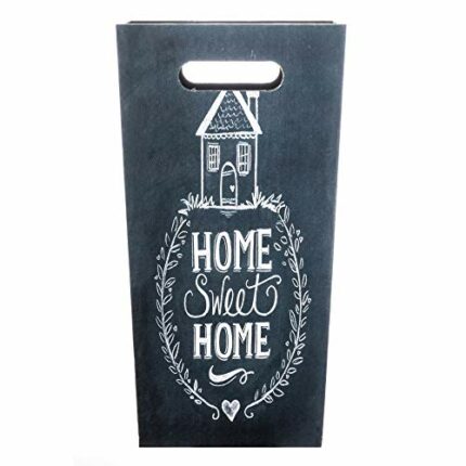 Rebecca Mobili Umbrella Stand Dark Gray Umbrella Holder Vintage Home Sweet Home Home Decor - 37 x 20 x 20 cm (H x W x D) - Art. RE6149
