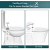 WOLTU Premium Soft Close Quick Release Toilet Seat with Dual Fixing Fittings,White