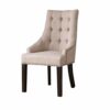 WALNUT Dining Chair Leisure Upholstered Chair Kitchen Furniture with Armrest Beige Ware house