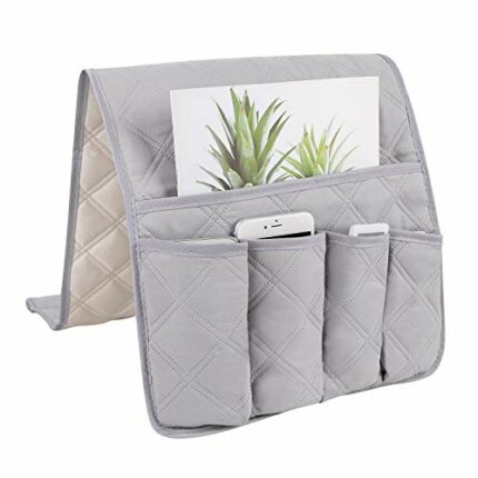 Sofa Chair Armrest Storage Organizer Non-Slip Couch Recliner Remote Control Holder Waterproof Sofa Arm Tidy Hanging Storage Bag with 5 Pockets Ho