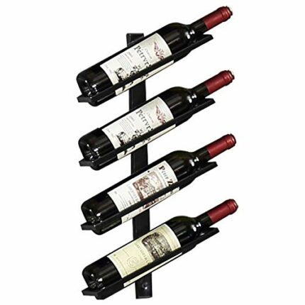 LWW Wine Rack,Organize Kitchen Wine Rack Wall Mounted Metal,Tall Vertical Wine Storage Rack for 4/6/8 Bottles Wine Shelf Bottle Stand Bottle Hold