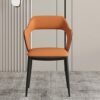 dining chair Kitchen Dining Room Furniture Chairs Leather Dining Chair Set Of 2 Kitchen Living Room Lounge Counter Chairs Ergonomic Seat Sturdy C