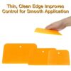 6Pcs Filler Applicator Kit, Reusable Scraper Set, Body Filler Spreaders Automotive Body Fillers, Plastic Scraper Spreader for Applying Fillers, G