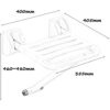 Bath Stools,Shower Seats for Disabled,Foldable Wall Stool Bathroom Shower Seat Stool Folding Chair Heavy Duty Anti-Slip Shower Chair with Legs Sh