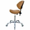 FRNIAMC Adjustable Saddle Stool Chairs with Back Support Ergonomic Rolling Seat for Medical Clinic Hospital Lab Pharmacy Studio Salon Workshop Of