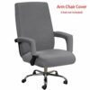 ZSooner Office Chair Cover With Armrest Sleeve Dustproof Soft Furniture Protector Thickened Universal Full Wrap gh Stretch Anti Slip Solid Color