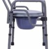 Toilet Chair, for Elderly, Toilet Chair, Shower Chair, Height Adjustable Pregnancy Bathroom Stool with Safety Frame for Adults