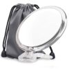 20X Magnifying Mirror, 6 Inch, Two Sided Hand Mirror, 20X/1X Magnification, Folding Makeup Mirror with Handheld/Stand, Use for Makeup Application