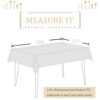 137*180cm Grey Checkered PVC TableCloth Plaid Wipeable Tablecloth Rectangular,Plastic Wipe Clean Tablecloth Stain Resistant,Waterproof,Oil-proof