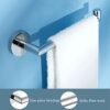 Towel Rack Stainless Steel Bathroom Towel Ring Multifunctional Wall Mounted Towel Bar Hand Paper Towel Holder Suitable for Kitchen Hotel Bedroom