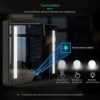 LUMIRRORS® LED Bathroom Mirror Cabinet 65x60cm Storage with Shaver Socket Demister Illuminated Touch-Switch Lights Fogless IP44 Wall mounted Cabi