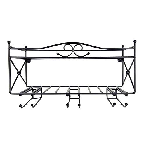 NEOCHY Wine Rack Metal Modern Wall-Mounted Wine Bottle Display Stand Home Kitchen and Bar Decoration Storage Display Stand