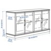 IKEA LANESUND sideboard, 161x47x81 cm, grey-brown