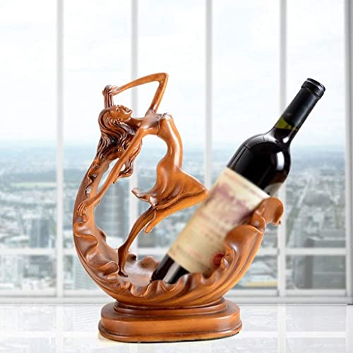 NEOCHY Home Wine Rack Decoration, European Sculpture As a Whole Resin Decoration,Crafts Cabinet