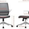 SIHOO Ergonomic Office Desk Chair, Swivel Computer Chair Height Adjustable Mesh Back Executive Home Chair with Lumbar Support, 90° Flip-up Armres