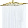 Rain Shower Head, VIGIME High Pressure Square Rainfall Showerhead, 304 Stainless Steel Fixed Shower Heads with 144 Silicone Jets for The Ultimate