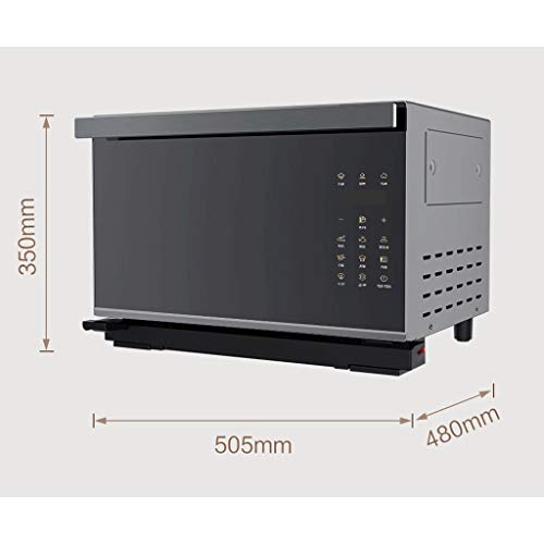 KKYKP Digital Countertop Toaster Oven,Steaming and Baking One Large Capacity 28L,Black