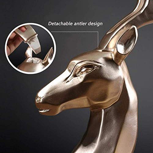 PIBM Stylish Simplicity Wine Racks Free Standing Resin,Creative European Style Moose,Home Decorations Restaurant,Countertop Display Bottle Rack C