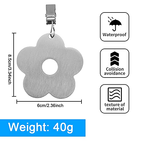 STCRERAG Tablecloth Weights,8Pcs Stainless Steel Tablecloth Clips,Decorative Table Cloth Holder Clip,Heavy Duty Tablecloth Pendants with Clips fo