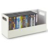 Stock Your Home DVD Storage Box, Movie Shelf Organizer for Blu-Ray, Video Game Cases, CDs, VHS Tape Display Stand, Disc Holder Can Store Up to 28