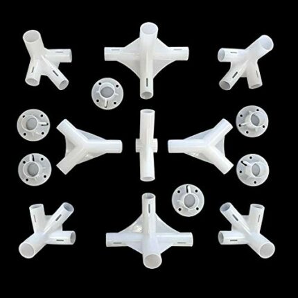 Shinekoo 15PCS Spare Parts for 3x6m Gazebo Awning Tent Feet Corner Center Connector 25/19mm Gazebo Replacement Parts