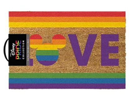 Pyramid International Disney Doormat, (Mickey Mouse Pride Design) 40cm x 60cm Welcome Mat, Front Door Mat. Coir Doormat - Official Disney Merchan
