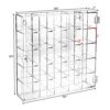 Ikee Design Mountable 25 Compartments Acrylic Display Case Cabinet Stand with Mirrored Back - Display Shelves for Collectibles, Gemstone and Figu