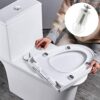 4 PCS Toilet Seat Fittings ,Stainless Steel Toilet Lid Top Seat Hinges Screws and Toilet Seat Fixings Bolt Expanding Nylon Nuts Screws Toilet Sea