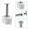 Toilet Seat Hinge Screw Anti Slip Toilet Lid Nut Screw Rustproof Toilet Seat Bolt for Toilet Covers