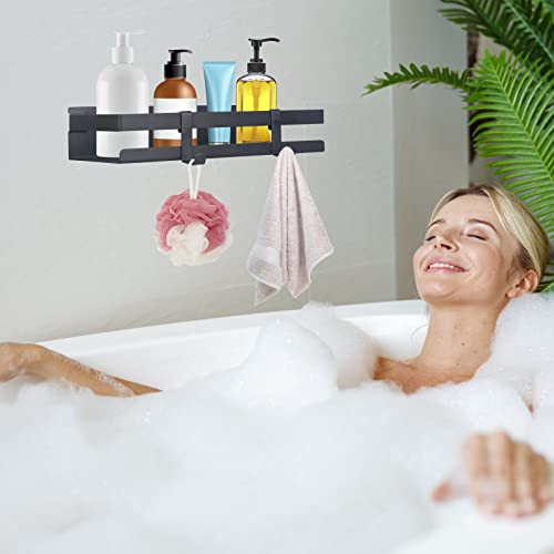 Shower Shelf No Drilling,Self Adhesive Bathroom Shelf,Wall Mounted Bathroom Shelves Stainless Steel,Stick on Wall Shower Caddy Adhesive Shower Ba