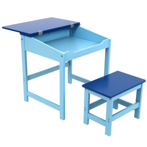 Premier Housewares Children's Desk and Stool Set - Blue