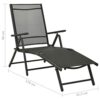 WODMB 3 Piece Garden Lounge Set Textilene and Aluminium Silver Foldable design (Color : B, Size : One size)