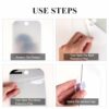 2 Pcs Shatterproof Fogless Shower Mirror, 7" x 5" Large Fog-Free Mirror For Shaving Makeup Unbreakable Deluxe Plexiglass Anit-Fog Shower Mirror f