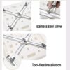 Bath Stools,Shower Chair with Armrest Height Adjustable 41-54 cm Bathroom Stool for Seniors Shower Stool Pregnant Shower Seat Non-Slip Bathroom A