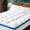 CYMULA Mattress Topper Queen Size, Mattress Pad Cover for Ultimate Comfort, Extra Thick 5D Snow Down Alternative Overfilled Plush Pillow Top with