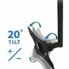 Mount-It! Premium Ceiling Mount TV Bracket | Full Motion TV Ceiling Mount for 23-42 inch Flat Screen TVs | Multiple VESA Patterns | Max Weight 66
