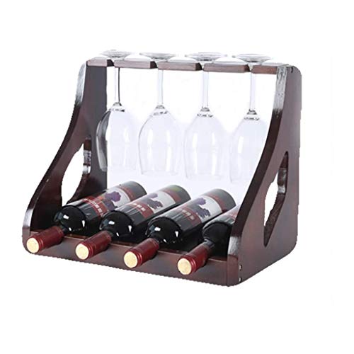 BVDSG Tabletop Wood Wine Holder, Countertop Wine Rack, Perfect for Home Decor & Kitchen Storage Rack, Bar, Wine Cellar, Cabinet, Pantry, Etc