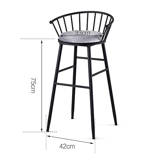 Bar Stools Set of 2, Velvet Bar Height Chairs with Back Upholstered Kitchen Counter Stools Modern Barstools for Breakfast Dining Room Living Room
