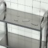 GloTika Over The Toilet Storage, 3-Tier Stainless Steel Bathroom Shelves, Freestanding Above Toilet Storage Shelf for Bathroom