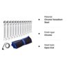 Ratchet Spanner Set Combination Wrench 12 Piece - Metric Sizes from 8mm to 19mm with Roll Bag, Perfect for Home, Bike, and Car Repairs