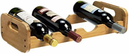 RTA 4 Bottle Bamboo Open Modular Wine Rack