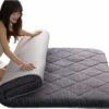 UE-MAOLU Foldable Floor Futon Mattress,Long Day Cotton Fill Single Double Roll Up Foldable Mattress, Portable Sleeping Mattress for Floor Guest B