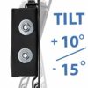 Mount-It! Tilting TV Wall Mount Bracket for Small TV and Computer Monitors, Low-Profile Design with Quick Release Function, Fits 24, 27, 30 and 3